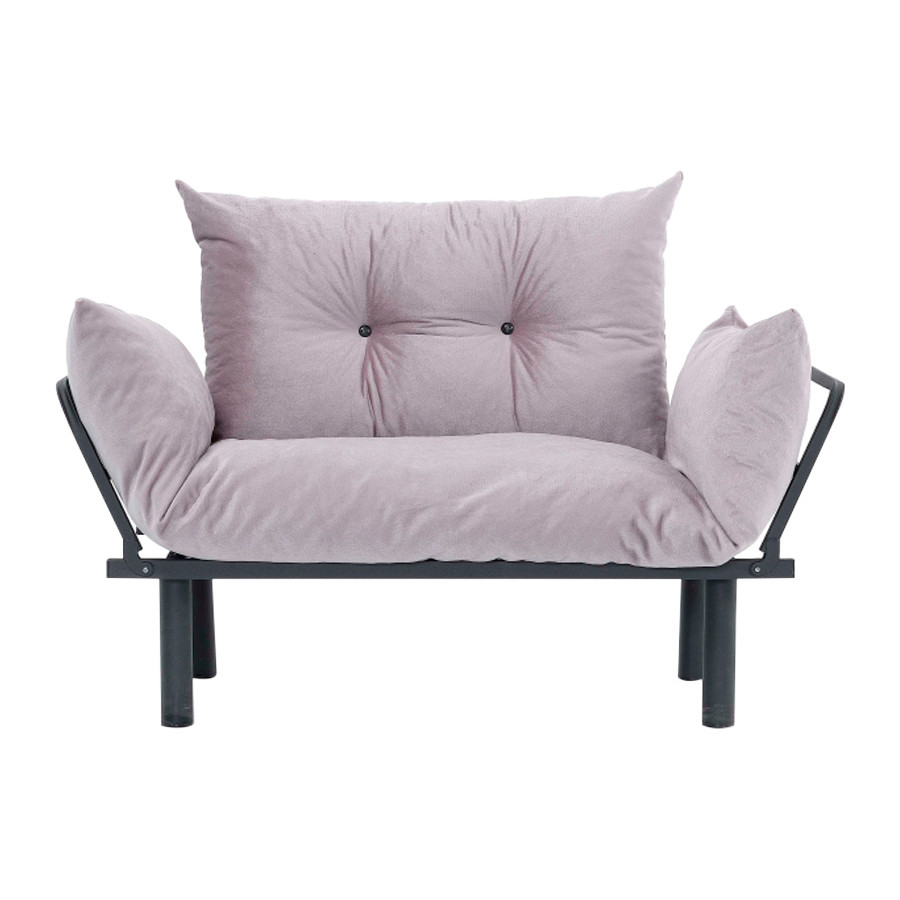 Furnia Sona Stationary Loveseat - Gray, Fabric