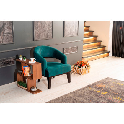 Furnia Alfa Bookcase - Walnut, Wood