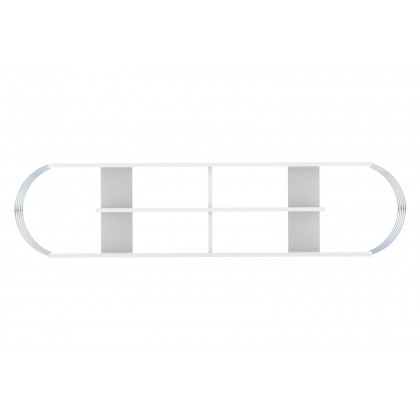 Furnia Case TV Unit - White/Chrome, Wood