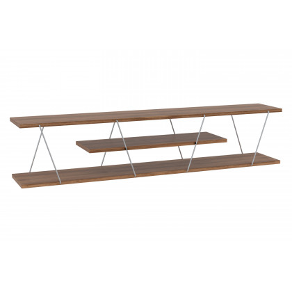 Furnia Tars TV Unit - Walnut/Chrome, Wood