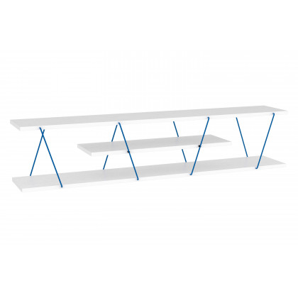 Furnia Tars TV Unit - White/Blue, Wood
