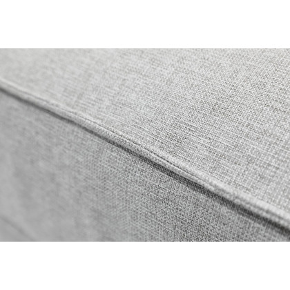 Furnings AVA Gray Luxury Linen Texture Water Repellent Washable Fabric 4 Pieces Corner Modular Sectional - 4 Piece Corner Modular Set