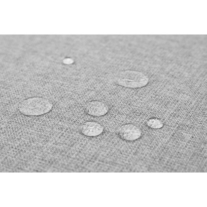 Furnings AVA Gray Luxury Linen Texture Water Repellent Washable Fabric 4 Pieces Corner Modular Sectional - 4 Piece Corner Modular Set