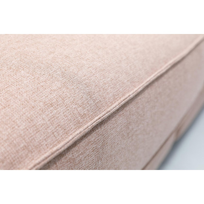 Furnings AVA Dust Pink Luxury Linen Texture Water Repellent Washable Fabric 4 Pieces Corner Modular Sectional - 4 Piece Corner Modular Set
