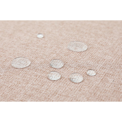 Furnings AVA Dust Pink Luxury Linen Texture Water Repellent Washable Fabric 4 Pieces Corner Modular Sectional - 4 Piece Corner Modular Set