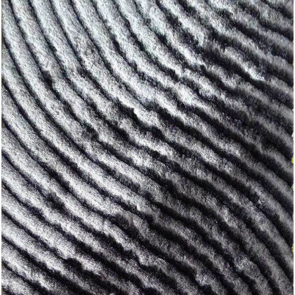 Furnings Belmond Gray 3D Shag Rug - 3'L x 2'W x 1"H