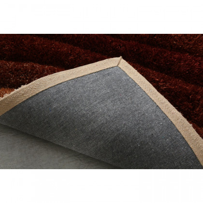 Furnings Sedona 3D Brown Shag Rug - 7'L x 5'W x 1"H