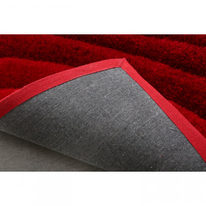 Furnings Ava 3D Red Shag Rug - 3'L x 2'W x 1"H