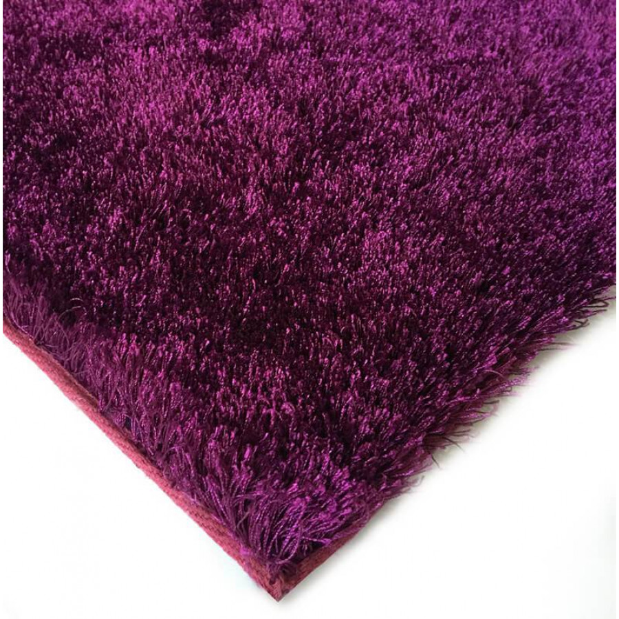 Furnings Fuzzy Magenta Area Rug - 7'L x 5'W x 1"H