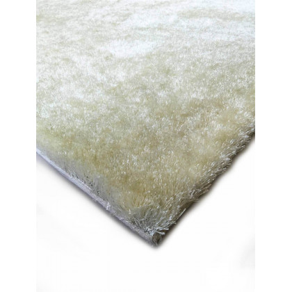 Furnings Fuzzy White Area Rug - 3'L x 2'W x 1"H