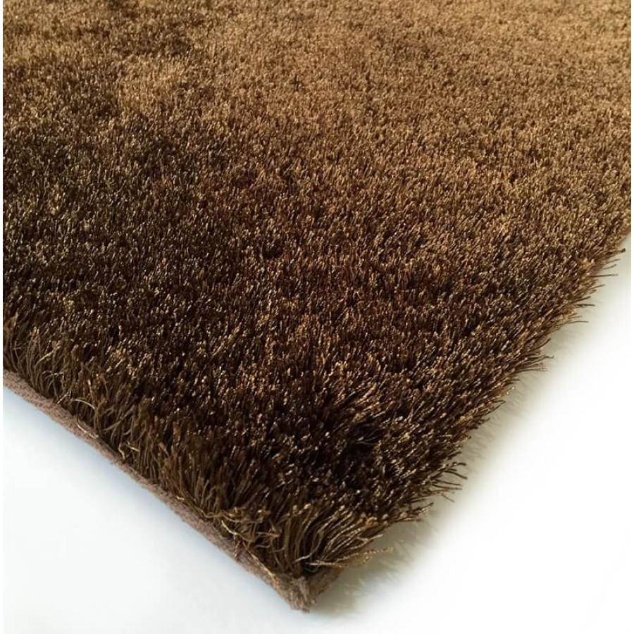 Furnings Fuzzy Brown Area Rug - 11'L x 8'W x 1"H