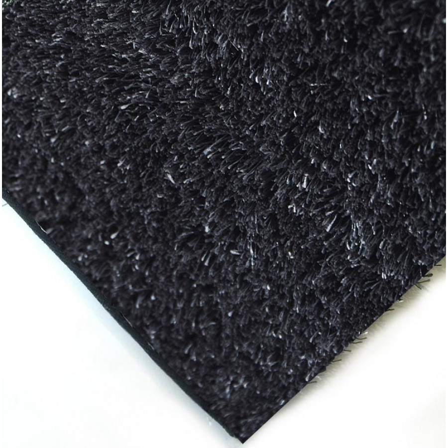 Furnings Fuzzy Gray Area Rug - 7'L x 5'W x 1"H