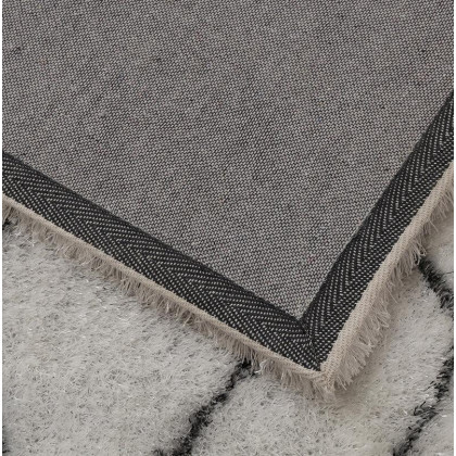 Furnings Aria Diamond Print Shag Area Rug - 7'L x 5'W x 1"H