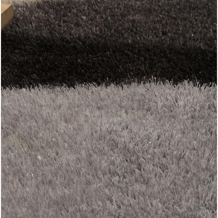 Furnings Aria Soft Pile Shag Area Rug Gray Print - 11'L x 8'W x 1"H