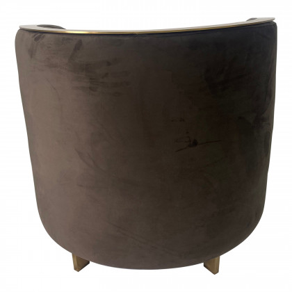 Furnings - Brown and Gold Sofa Chair