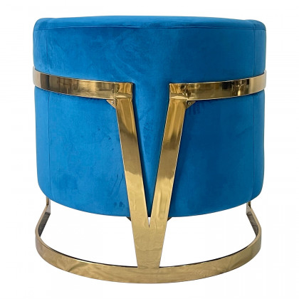 Furnings - Blue and Gold Sofa Chair