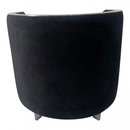 Furnings - Gunmetal Gray and Silver Sofa Chair