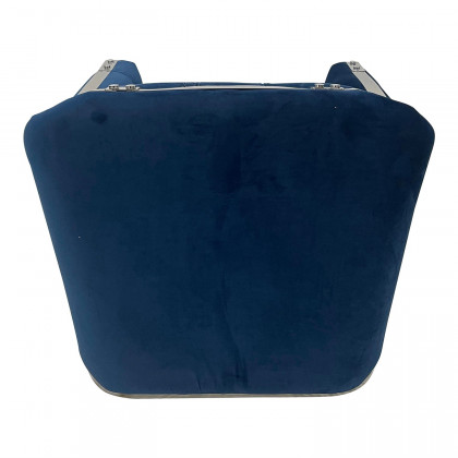 Furnings - Navy and Silver Sofa Chair