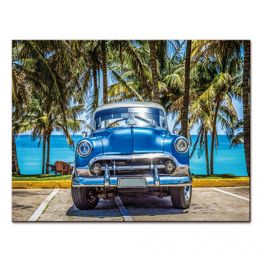 Furnings - Classic Blue Car Acrylic Print Unframed Wall Art