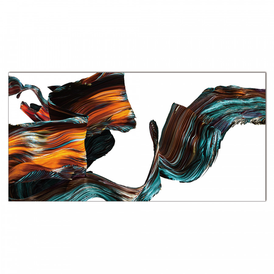 Furnings - Abstract Multi Color Float Acrylic Print Unframed Wall Art