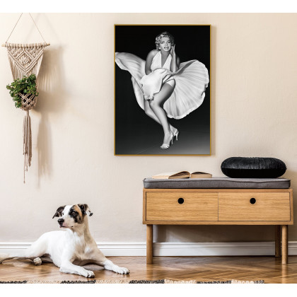 Furnings - White Dress Acrylic Print Unframed Wall Art