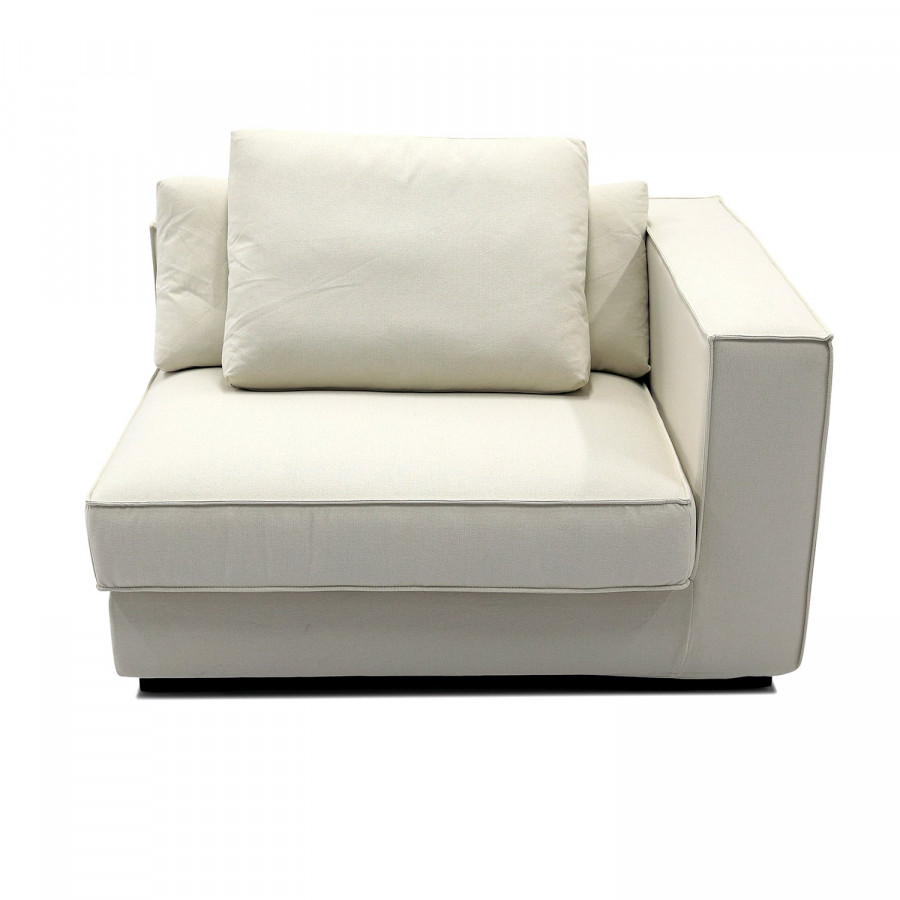 Furnings Modular Beige Sectional Living Room Set - Right Facing Armchair