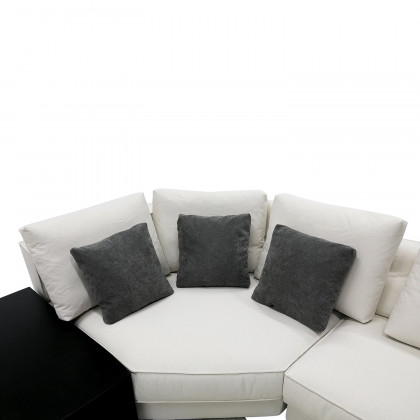 Furnings Modular Beige Sectional Living Room Set - Wedge Corner