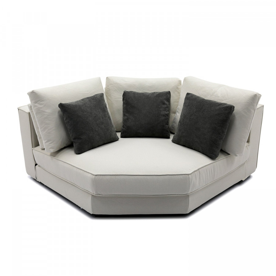 Furnings Modular Beige Sectional Living Room Set - Wedge Corner