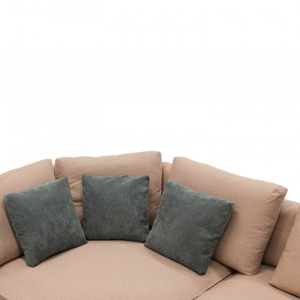 Furnings Modular Pink Sectional Living Room Set - Wedge Corner