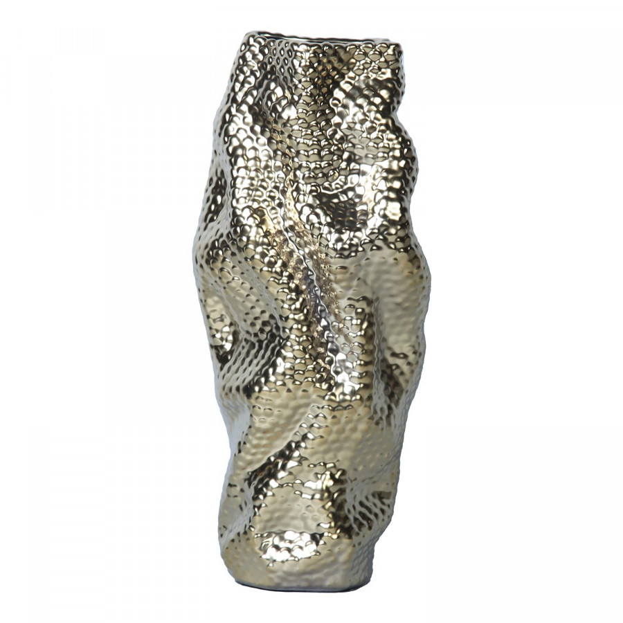 Furnings - Modern and Elegant Ceramic Vase with Gold Texture