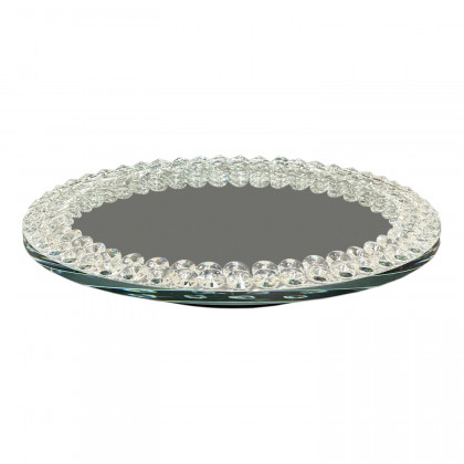 Furnings Lazy Susan Mirrored Spinning Tray - 10"D x 1.5"H
