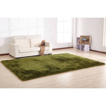 Furnings Chubby Green Area Rug - 7'L x 5'W x 1"H