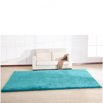 Furnings Chubby Turquoise Area Rug - 7'L x 5'W x 1"H
