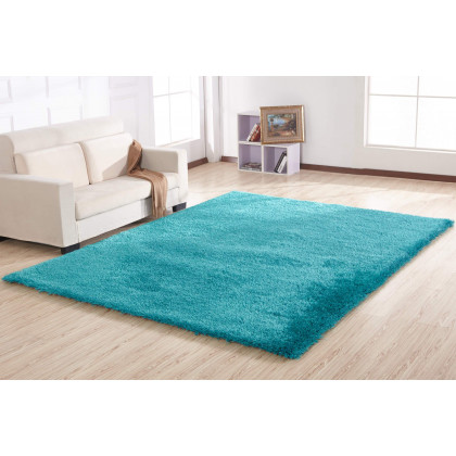 Furnings Chubby Turquoise Area Rug - 7'L x 5'W x 1"H