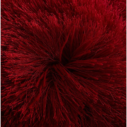 Furnings - Decorative Shaggy Pillow in Red