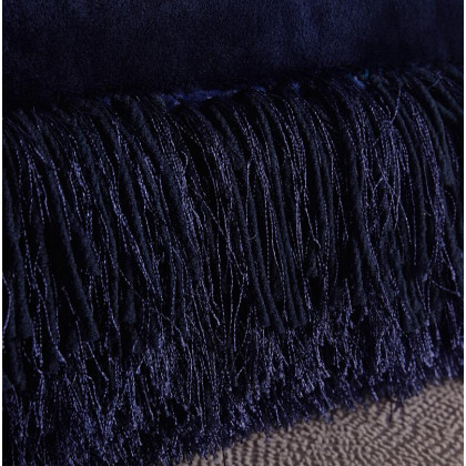 Furnings - Decorative Shaggy Pillow with Lurex in Blue