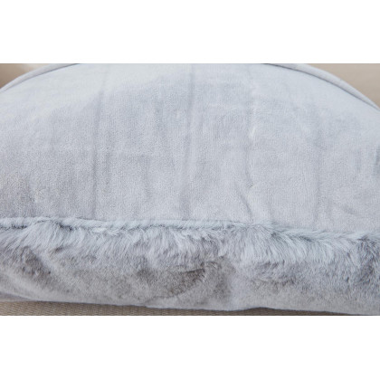 Furnings - Agnes Luxury Gray Chinchilla Faux Fur Pillow