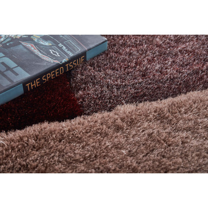 Furnings 3D Parquette Shaggy Area Rug - 11'L x 8'W x 1"H