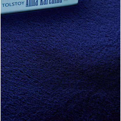 Furnings Lily Luxury Navy Blue Chinchilla Faux Fur Area Rug - 9'8"L x 6'6"W x 1" H