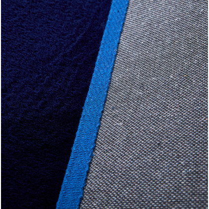 Furnings Lily Luxury Navy Blue Chinchilla Faux Fur Area Rug - 9'8"L x 6'6"W x 1" H