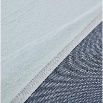 Furnings Lily Luxury White Chinchilla Faux Fur Area Rug - 6'6"L x 5'W x 1"H