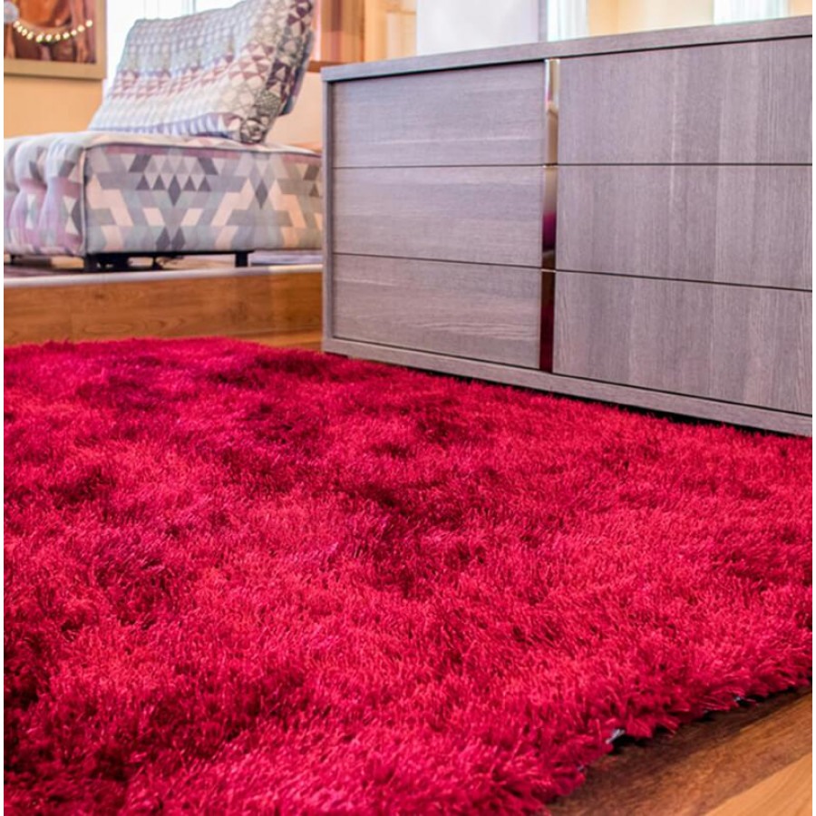 Furnings - Chubby Burgundy Area Rug (8-ft x 11-ft)