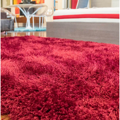 Furnings - Chubby Burgundy Area Rug (8-ft x 11-ft)