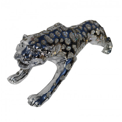 Furnings Ambrose Diamond Encrusted Chrome Plated Panther - Small