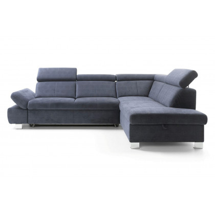 Gala Happy Sectional with Bed and Storage Right - Gray