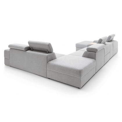 Gala - Plaza Sectional with Bed, Recliner Chair, Bar and Storage