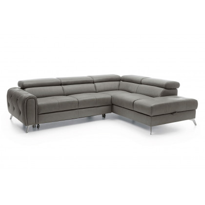 Gala Camelia Sectional with Bed and Storage - Gray