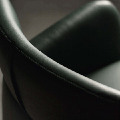 Gamamobel Ales Flared Arms Low Armchair - Lux Leather