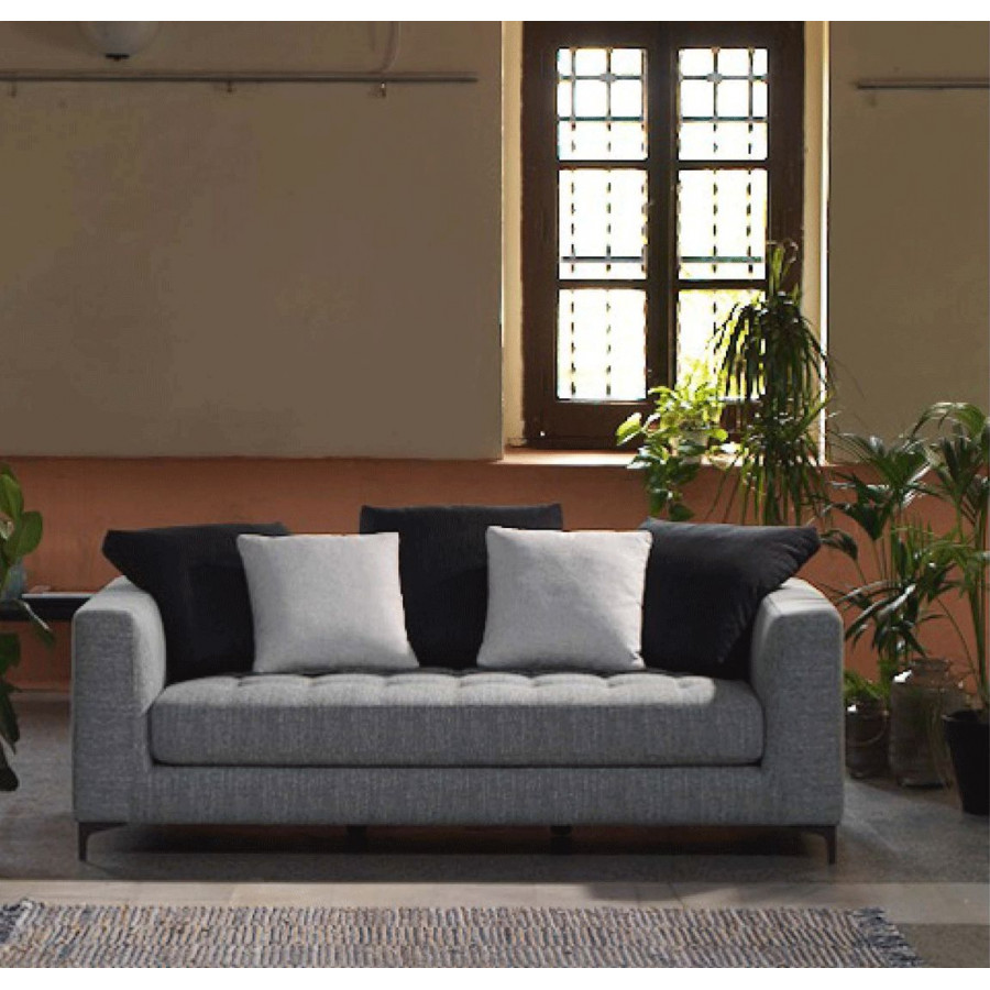 Gamamobel Rimini Square Arms Small Sofa - Series 9 Fabric