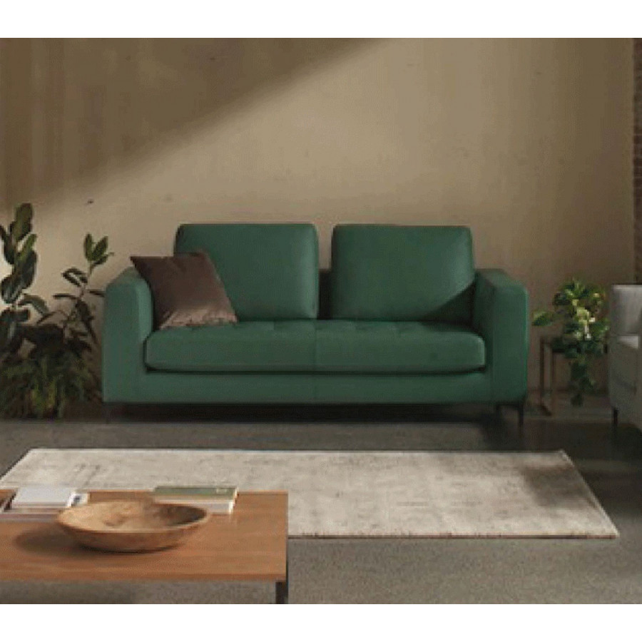 Gamamobel Rimini Square Arms Sofa - Mint, Lux Leather
